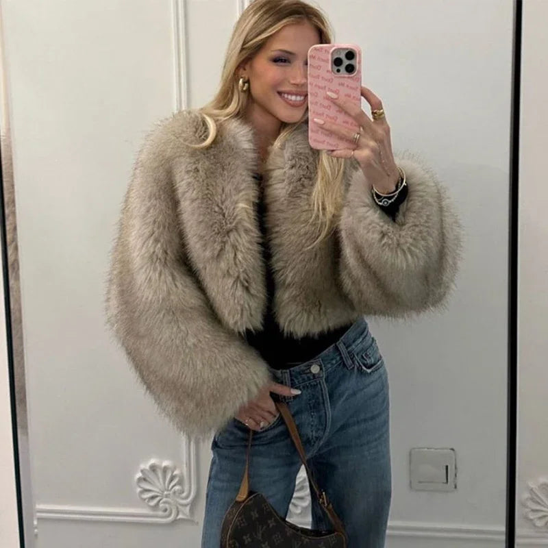 Luxe Parisian Fur Jacket