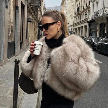 Luxe Parisian Fur Jacket