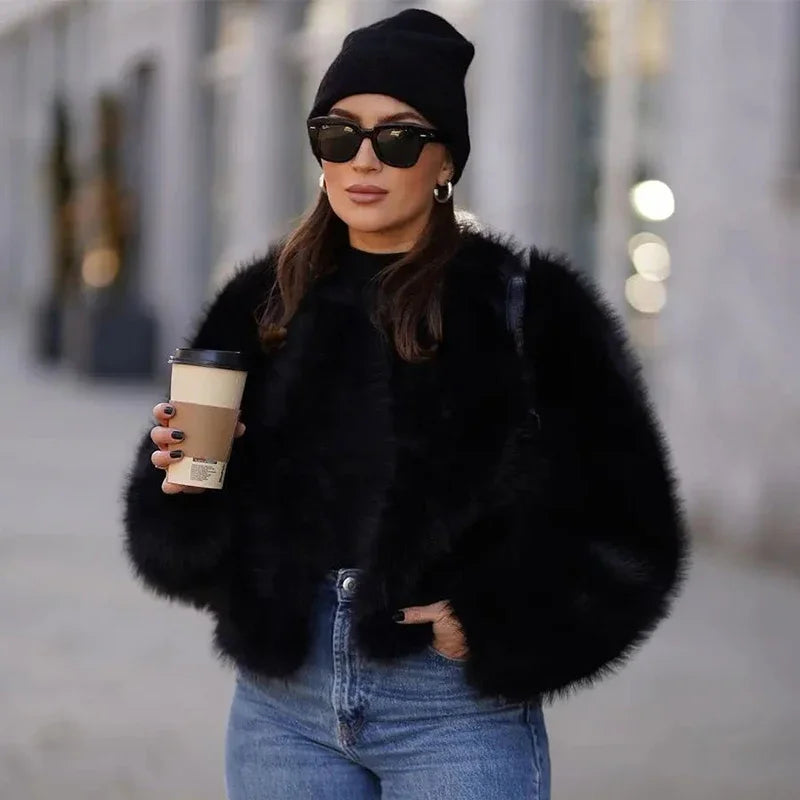 Luxe Parisian Fur Jacket