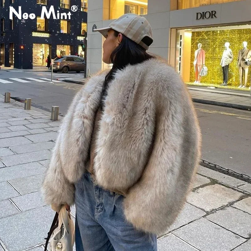 Luxe Parisian Fur Jacket